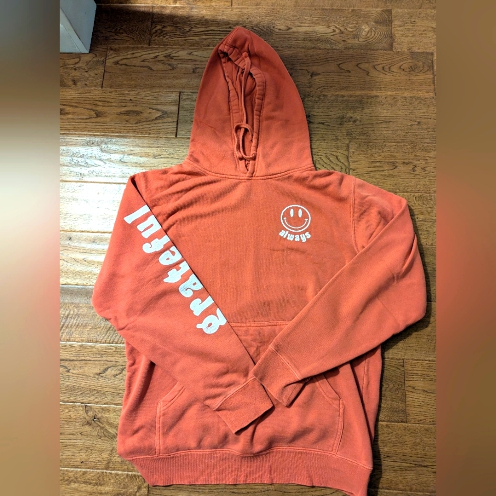 The Light Blonde Always Grateful Hoodie - Orange